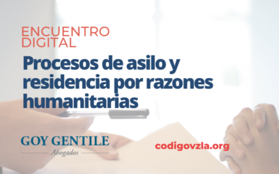 [Encuentro Digital] Procesos de asilo y residencia por razones humanitarias