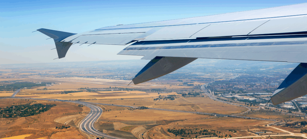 Avión despegando del aeropuerto de Barajas